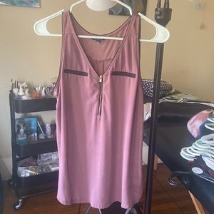 Express millennial pink dressy tank